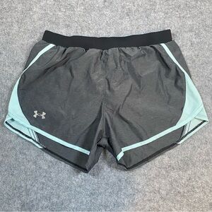 Under Armour Women's Fly By 2.0 Athletic Shorts Size S Gray Blue